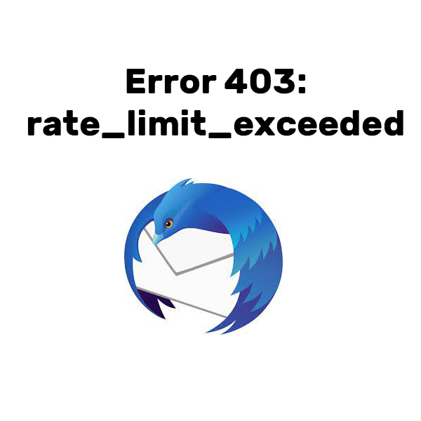 error 403 thunderbird